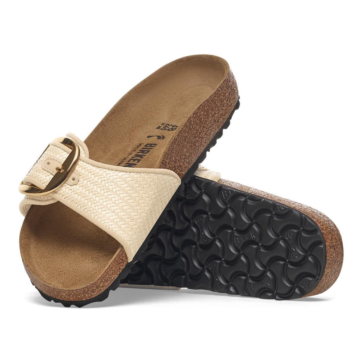 Birkenstock Madrid Big Buckle Raffia Natural - Image 4