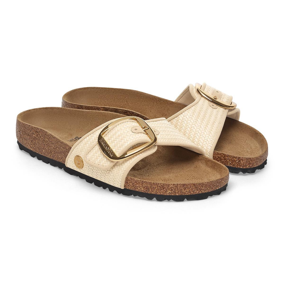 Birkenstock Madrid Big Buckle Raffia Natural - Image 5