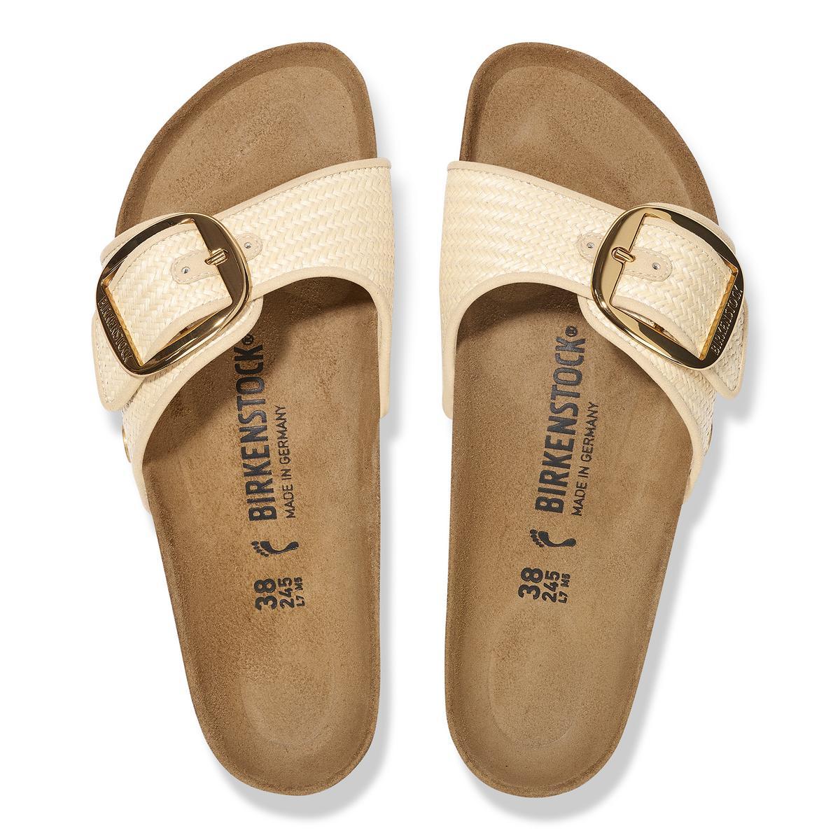 Birkenstock Madrid Big Buckle Raffia Natural - Image 7