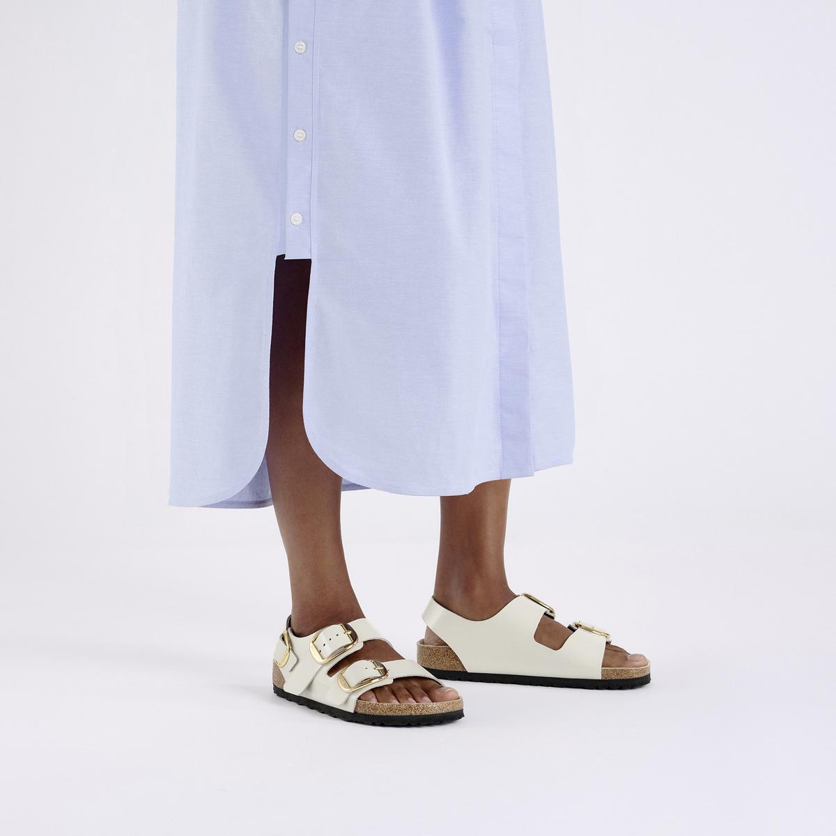Birkenstock Milano Big Buckle Ecru - Image 2