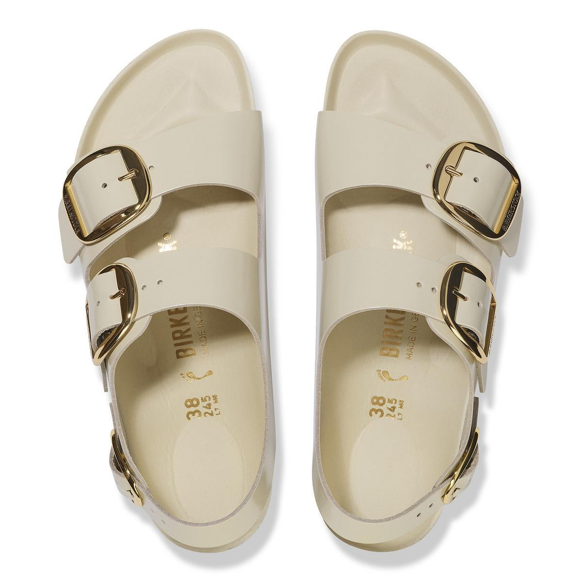 Birkenstock Milano Big Buckle Ecru - Image 5