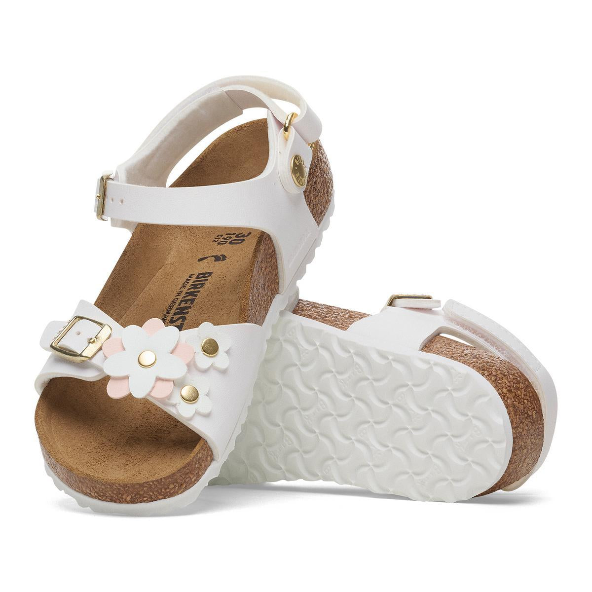 Birkenstock Rio Flower Kids White - Image 2