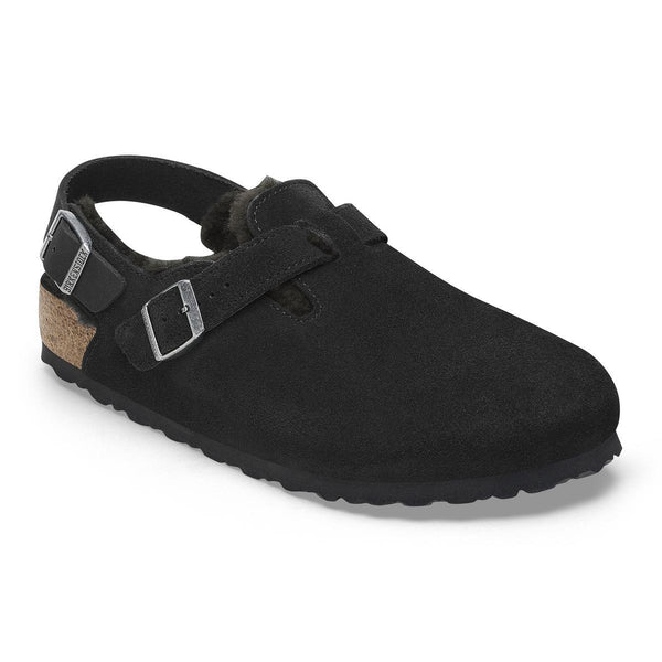 靴 BIRKENSTOCK Exclusive TOKIO Tokio Shearling Suede Leather in Black – Birkenstock NZ