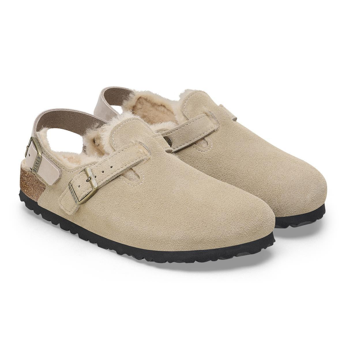 Birkenstock Tokio Shearling Taupe - Image 6