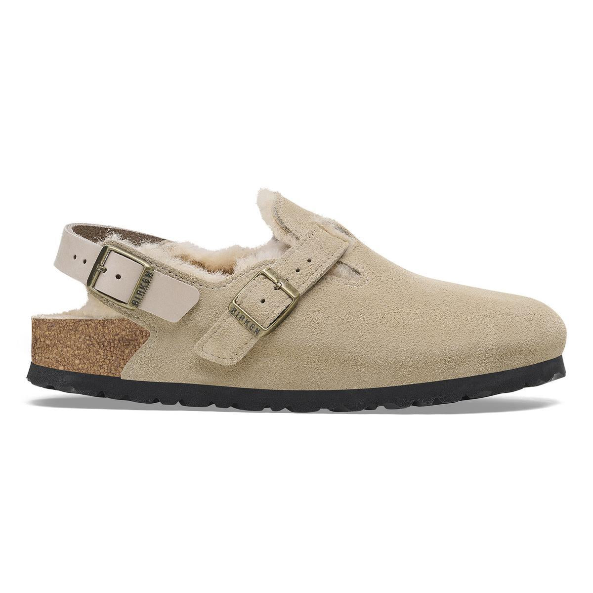 Birkenstock Tokio Shearling Taupe - Image 7