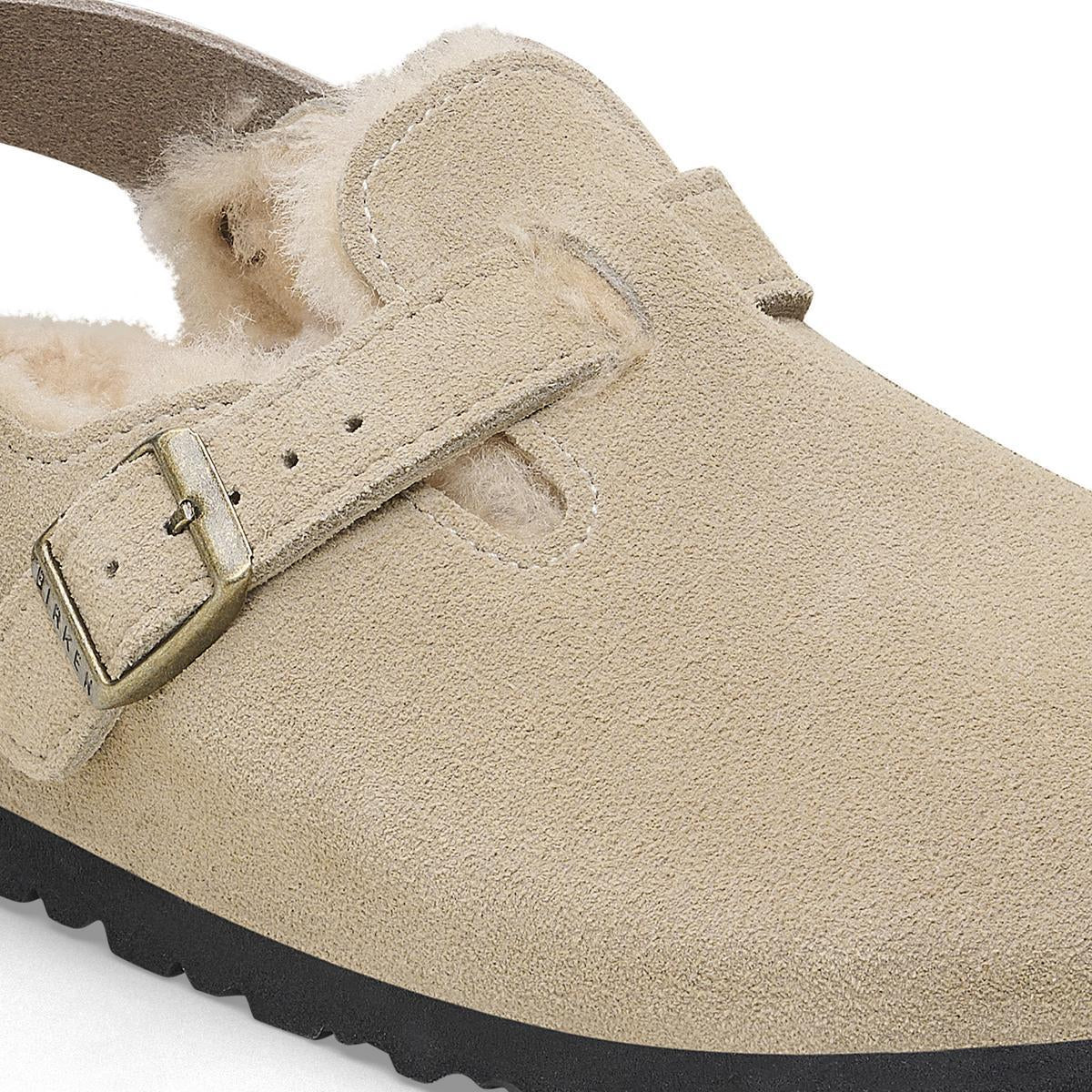 Tokio Shearling Suede Leather in Taupe – Birkenstock NZ