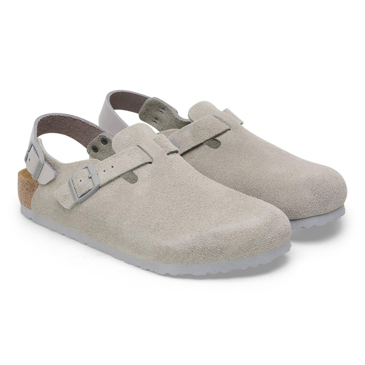 Tokio Suede Leather in Stone Coin – BIRKENSTOCK NZ
