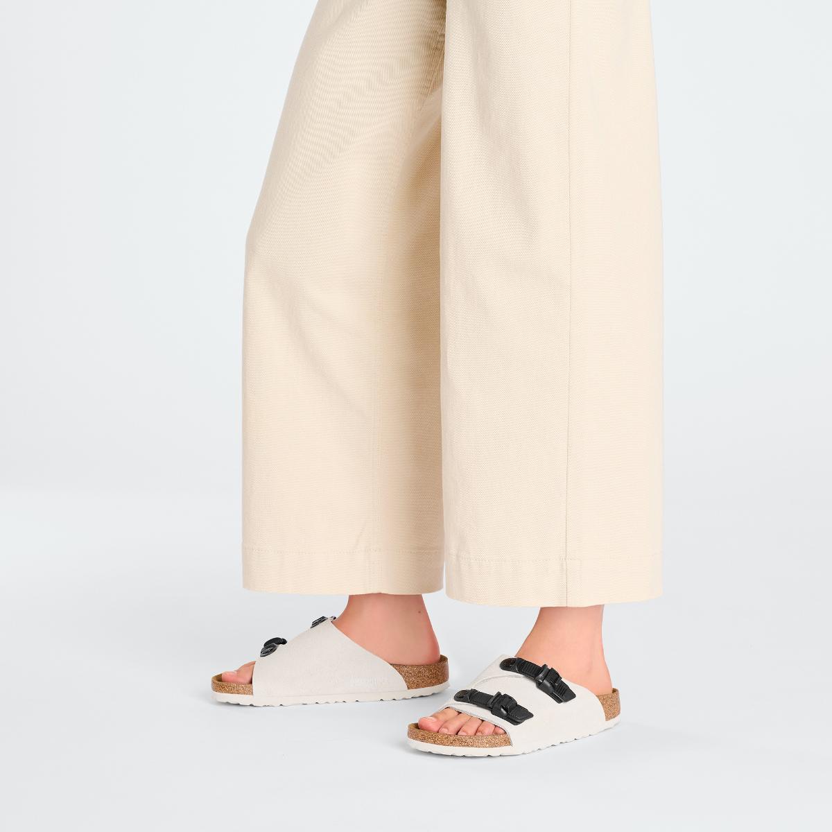 Zurich Tech Suede Leather in Antique White – Birkenstock NZ