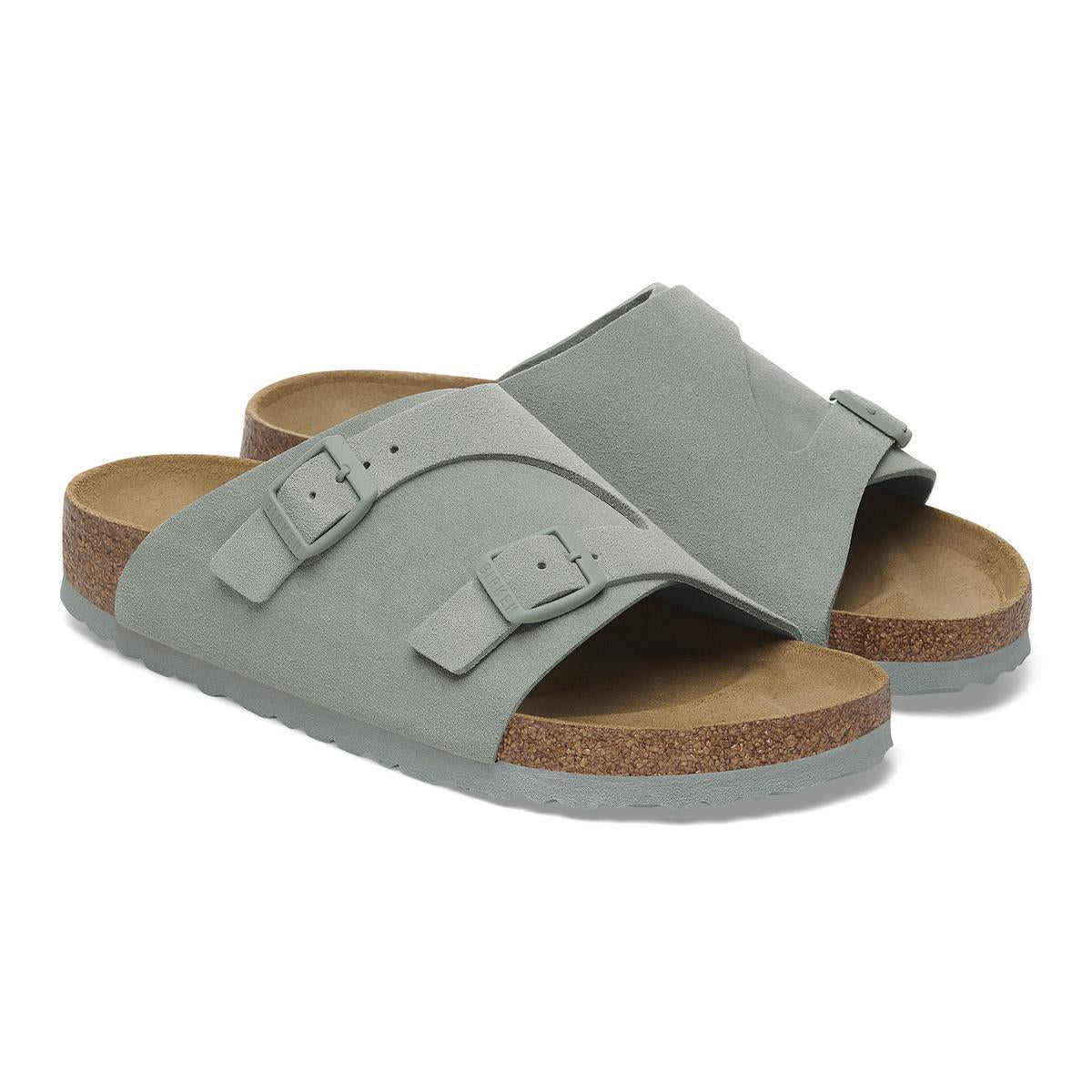 Zurich Suede Leather in Pure Sage – BIRKENSTOCK NZ