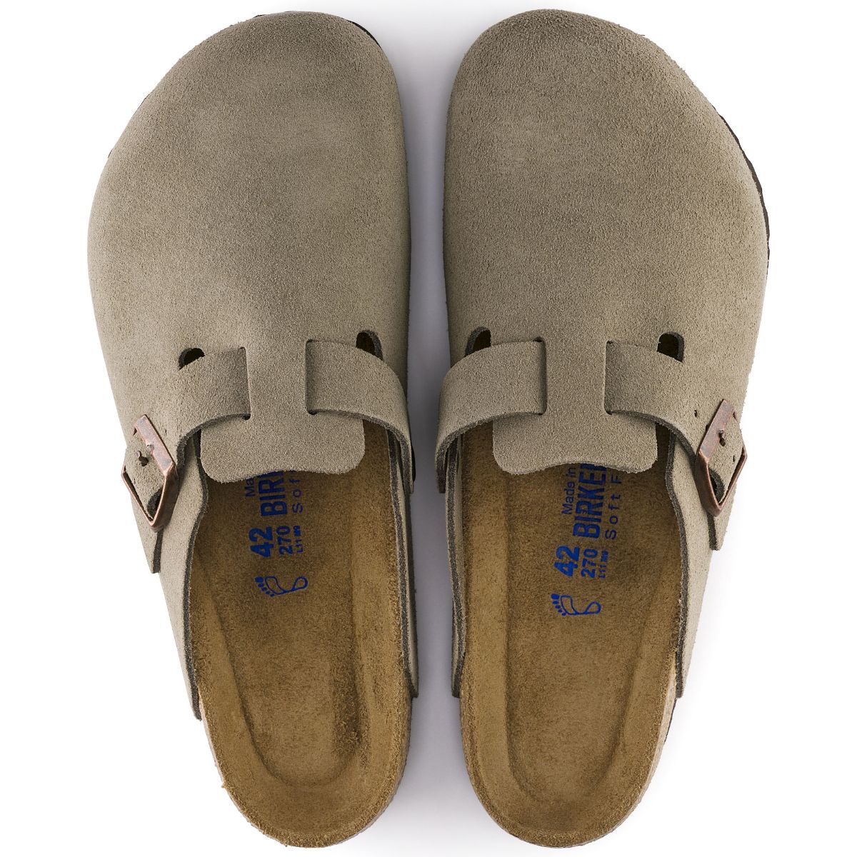 【美品】BIRKENSTOCK Boston Suede Taupe Boston Soft Footbed Suede Leather in Taupe – BIRKENSTOCK NZ