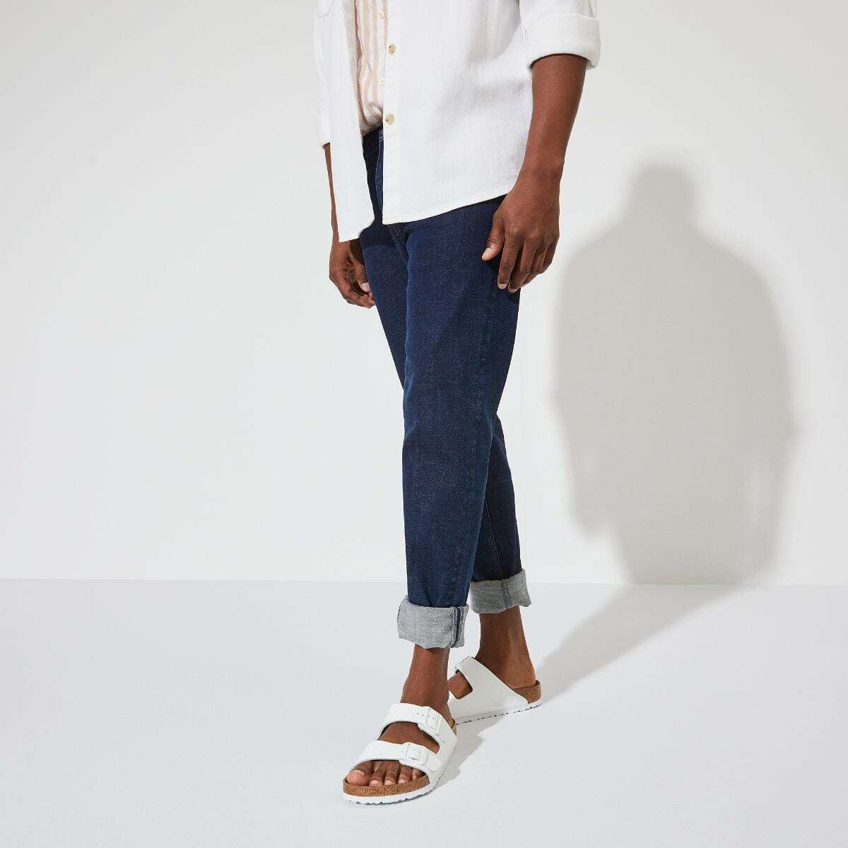 Arizona Soft Footbed Smooth Leather in White Birkenstock NZ