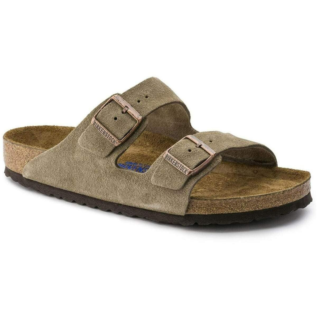 Arizona Soft Footbed Suede Leather in Taupe – Birkenstock NZ
