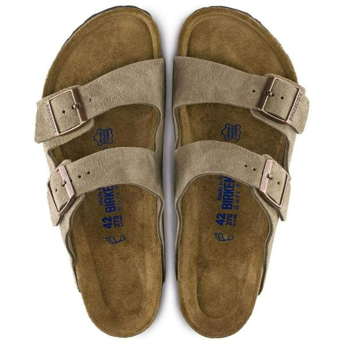 Arizona Soft Footbed Suede Leather in Taupe – Birkenstock NZ