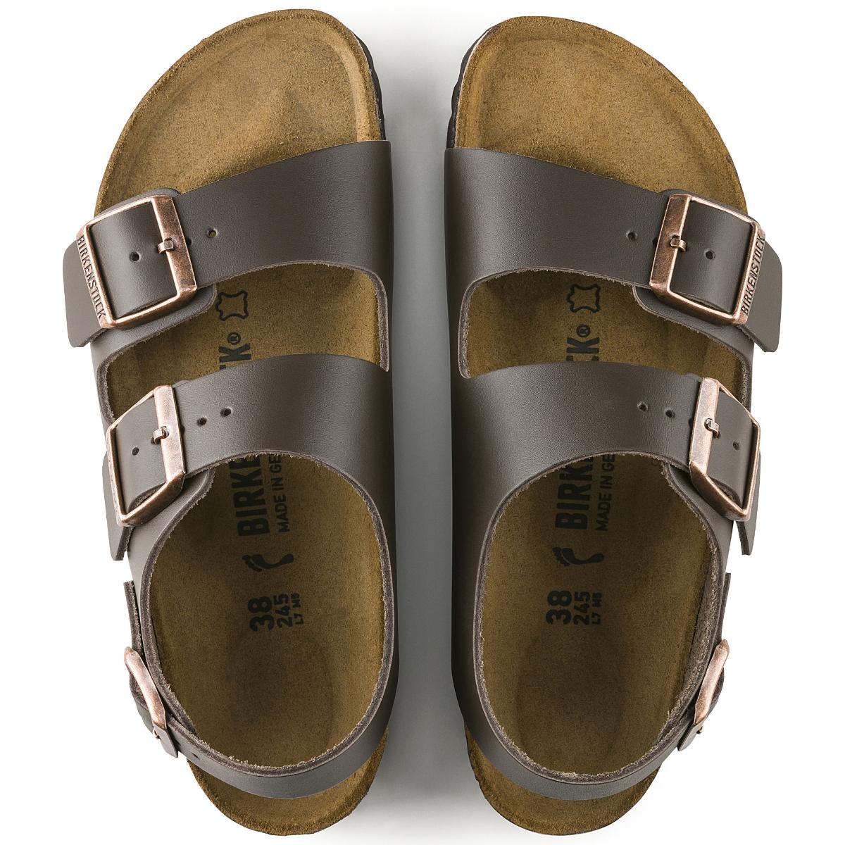 Milano Smooth Leather in Dark Brown Birkenstock NZ